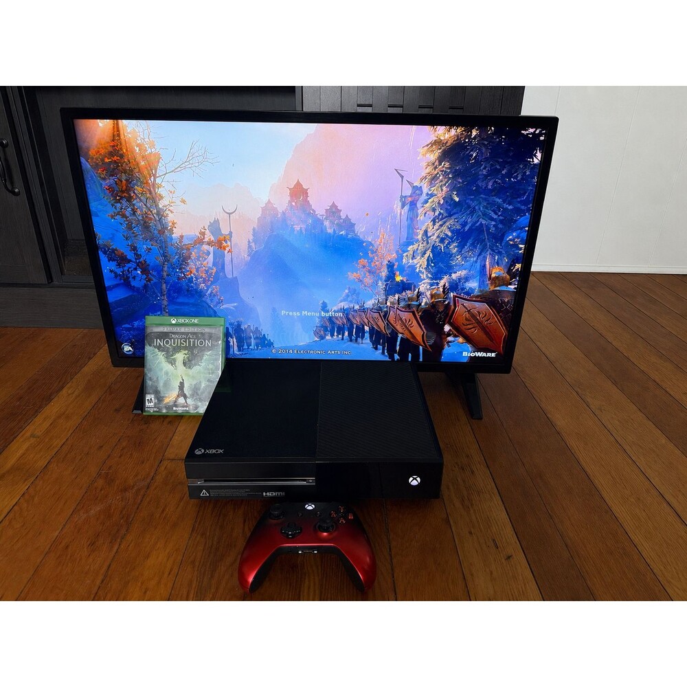 Microsoft Xbox One 500GB Black Console Shadow Of Mordor Dragon Age Games TESTED
